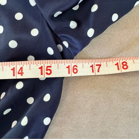 KEEPSAKE. NWOT. Foolish Long Sleeve, Midi Dress in Navy/Porcelain in Pol… - Picture 14 of 15